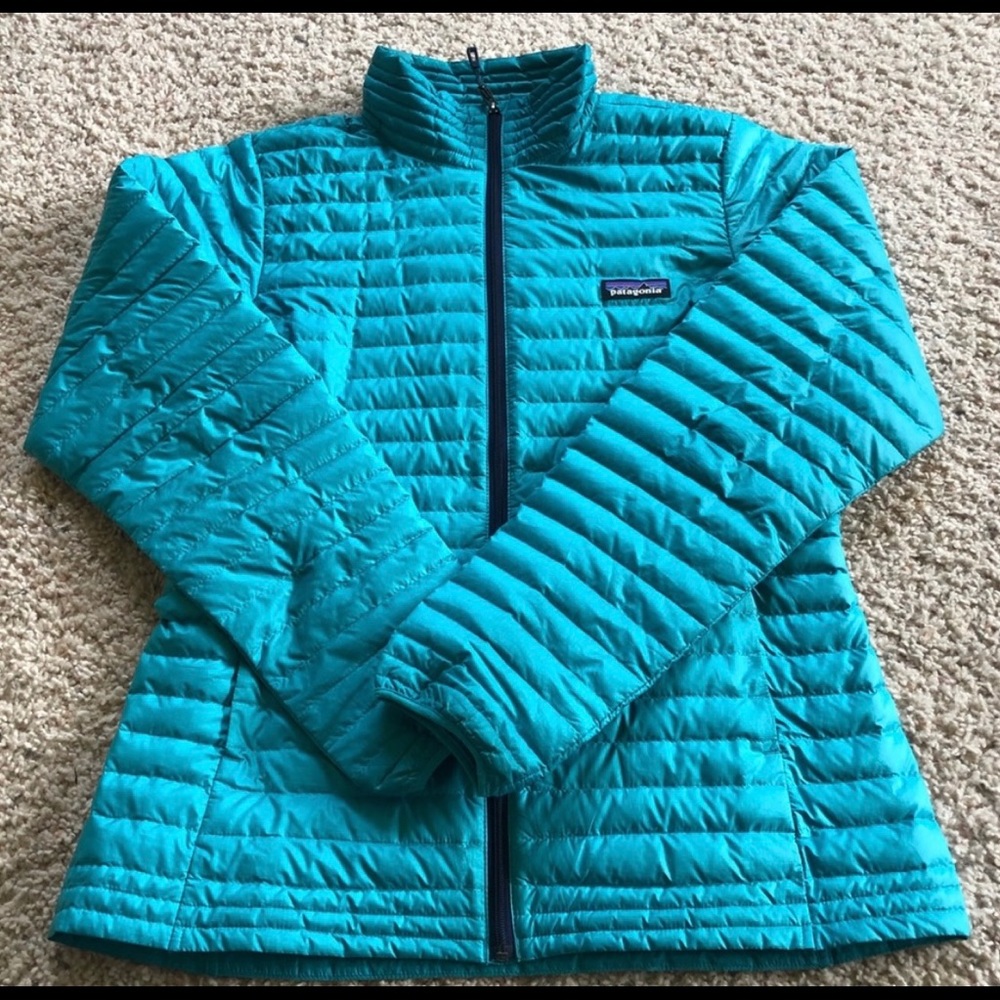 Patagonia Teal Lightweight Jacket Med